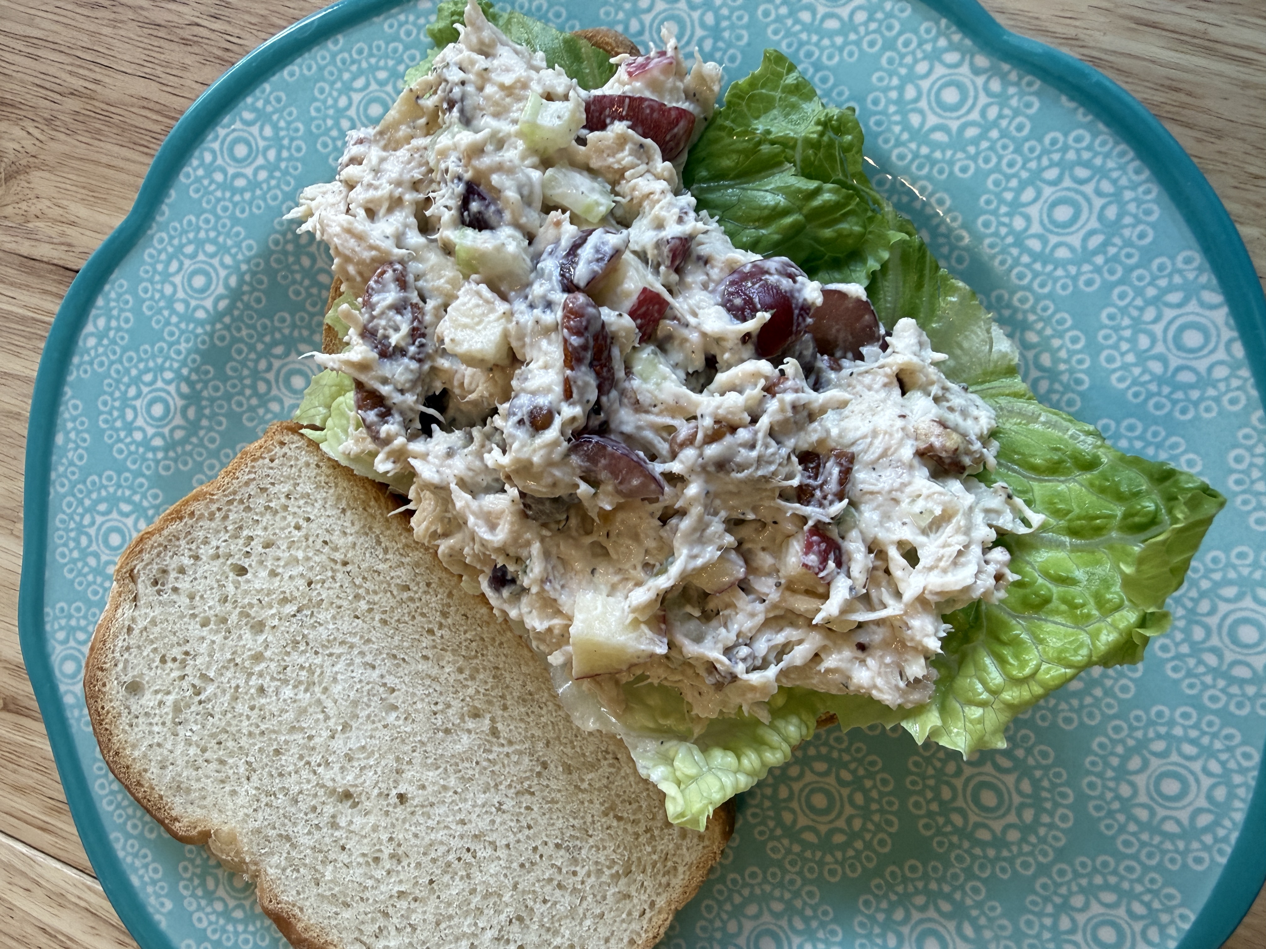 Chicken Salad Sandwiches with Pasta Salad and Watermelon